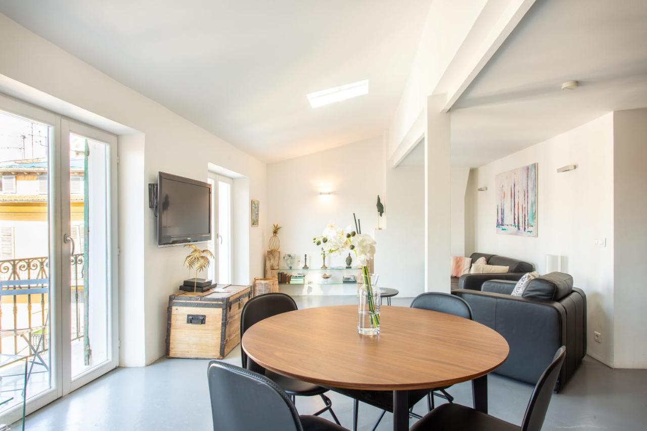 Ross 5- F2, Lumineux, Balcon, Loft, Clim, Vieux-Nice Eksteriør bilde
