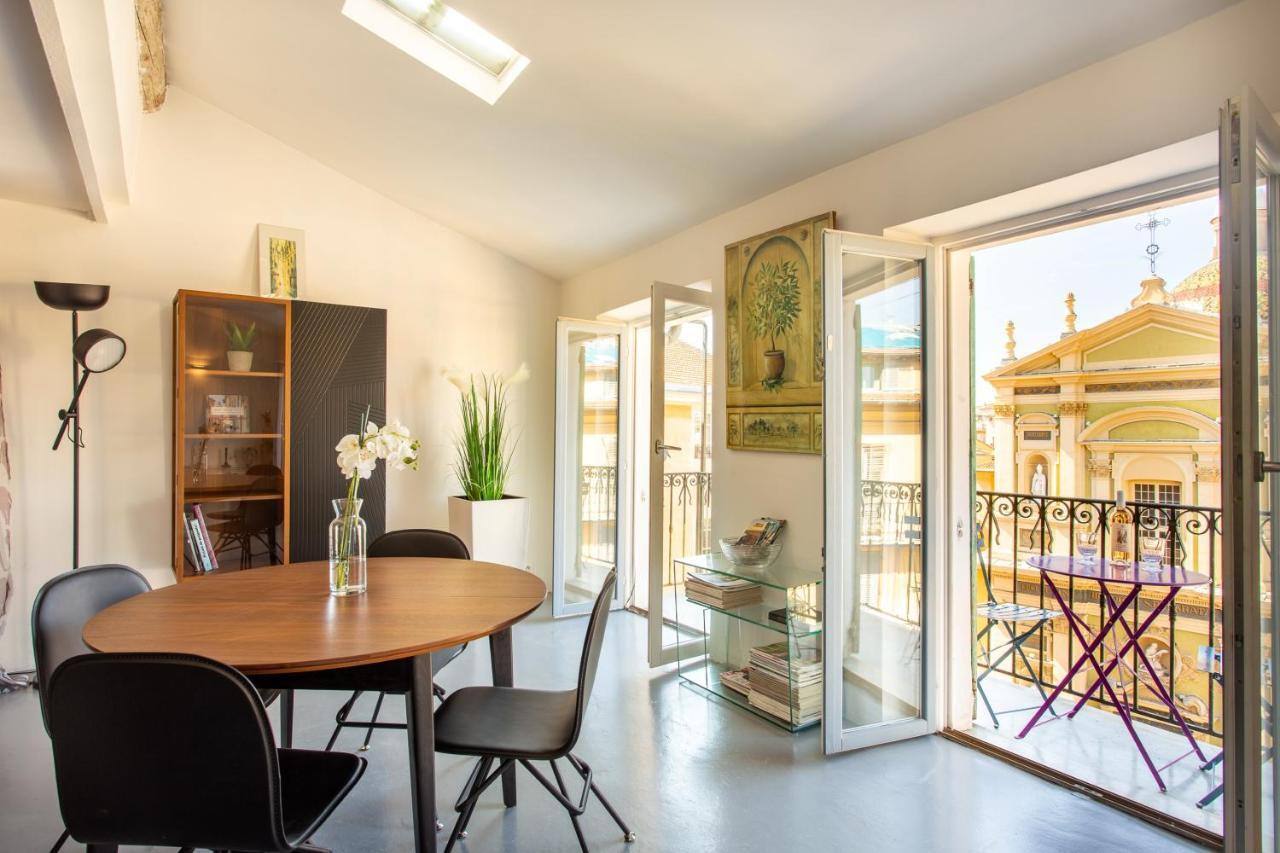 Ross 5- F2, Lumineux, Balcon, Loft, Clim, Vieux-Nice Eksteriør bilde