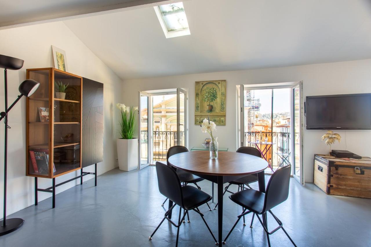 Ross 5- F2, Lumineux, Balcon, Loft, Clim, Vieux-Nice Eksteriør bilde